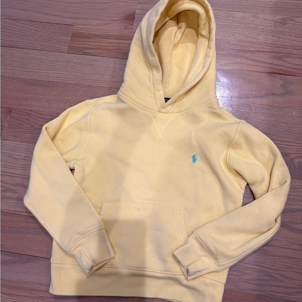 Polo Ralph Lauren Fleece Boys Yellow Hoodie size 8